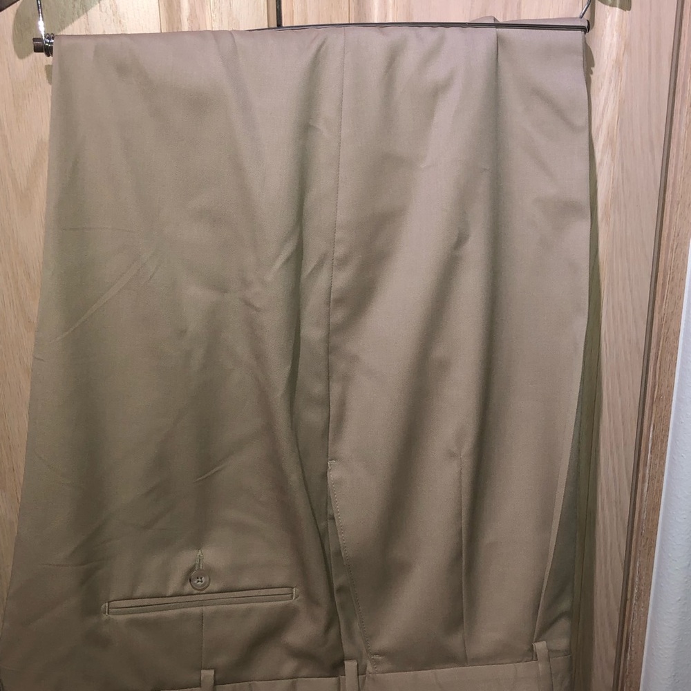 Nordstrom Khaki wool slacks with cuffs 46x30